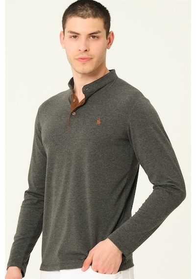 V4009 Dewberry Erkek Sweatshırt-antrasit Antrasit