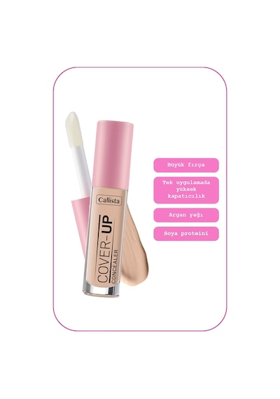 Callista Cover Up Concealer Yoğun Kapatıcı Göz Altı Kapatıcısı - 40 Porcelain