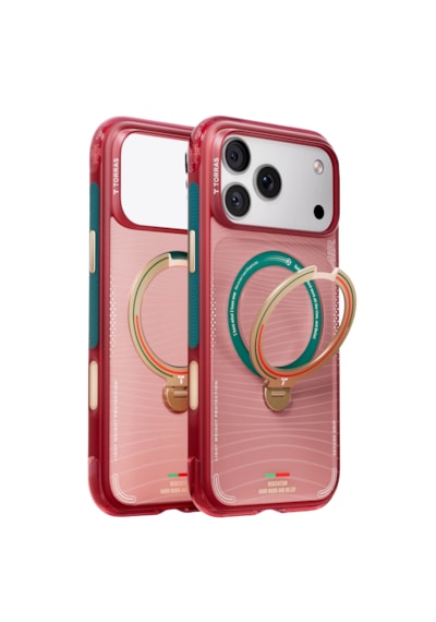 Torras Apple iPhone 17 Pro / 18 Pro Uyumlu Ostand Q3 Air World Cup Serisi Magsafe Kılıf Kırmızı