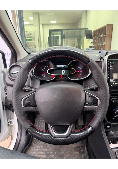 Clio 4 Faz 2 Araca Özel Direksiyon Kılıfı Uyumlu Açıklamayı Okuyunuz Siyah