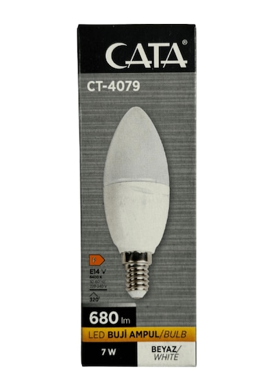 Ct-4079 7w 6400k Beyaz Işık E14 Duylu Led Buji Ampul 10 Adet