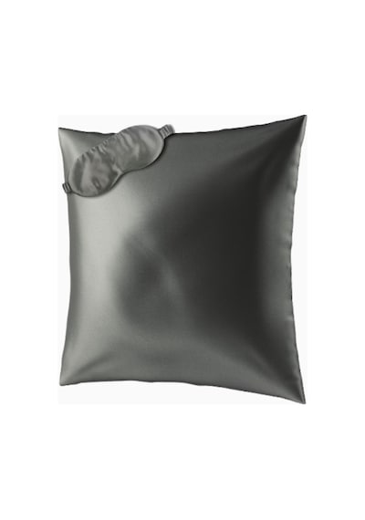 Aılorıa Beauty Sleep Seti, 100% Dut Ipeği Yastık Kılıfı 80x80 Ve Göz Maskesi Gri