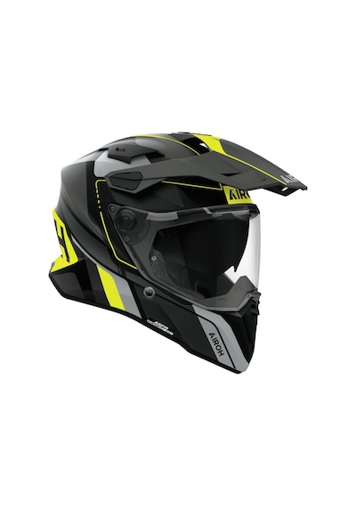 Aıroh Commander 2 Skıp Yellow Matt Kask Siyah Sarı