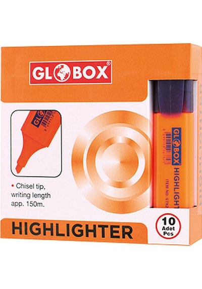 Fosforlu Kalem Globox 6782/6787 Turuncu