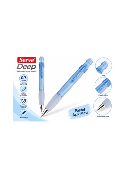 Deep 07 Açık Mavi Uçlu Kalem