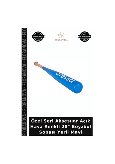 Özel Seri Aksesuar Açık Hava Renkli 28" Beyzbol Sopası Yerli Mavi