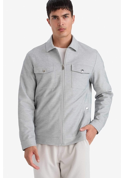 Defacto Slım Fıt Polo Yaka Mont D7533AX25SP Gri