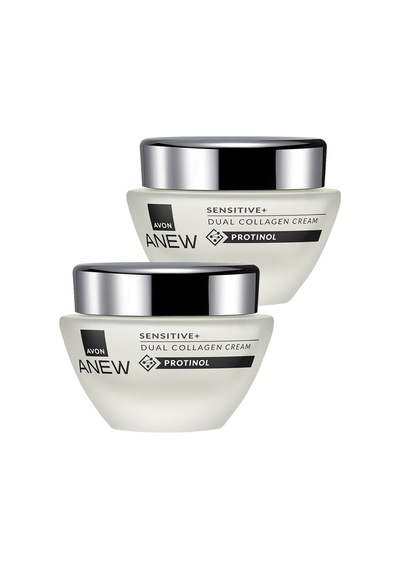 Avon Anew Sensitive+ Çift Kollajen Krem 2 x 50 ML