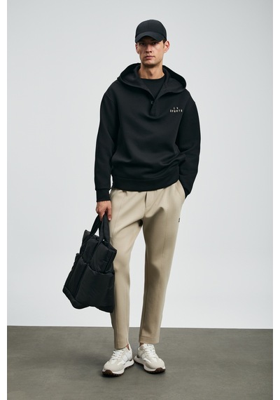 Lufian Road Erkek Sweatshirt Siyah Siyah 112030180100100 Siyah