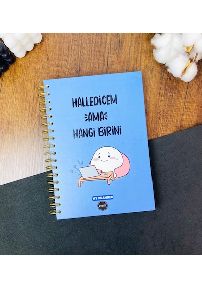 Halledicem Ama Hangi Birini Tasarımlı Konuşan Ajanda Çok Renkli