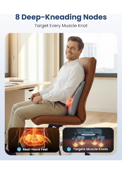 Comfıer Isı Ve Titreşimli Shiatsu Boyun Masajı, Boyun, Omuz Ve Sırt İçin Masaj Yastığı, Ev Ofiste Kullanım, Kadın Erkek Baba Anne İçin Hediyeler Comfıer Isı Ve Titreşimli Shiatsu Boyun Masajı, Boyun, Omuz Ve Sırt İçin Masaj Yastığı, Ev Ofiste Kullanım, Kadın Erkek Baba Anne İçin Hediyeler