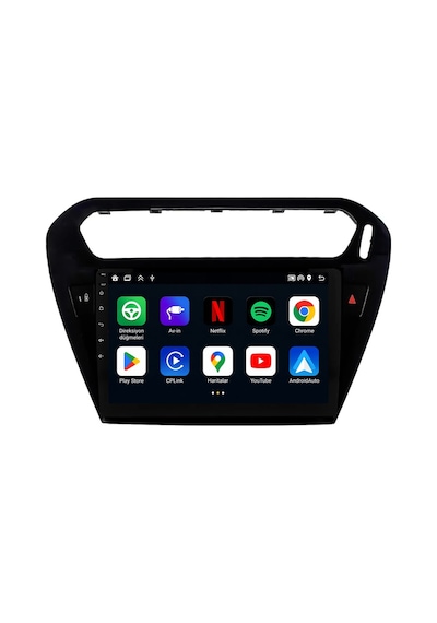 Citroen C-elysee Android Siyah Multimedya 2012-2024 Carplay Android Auto Navigasyon 8gb Ram 128gb 9"