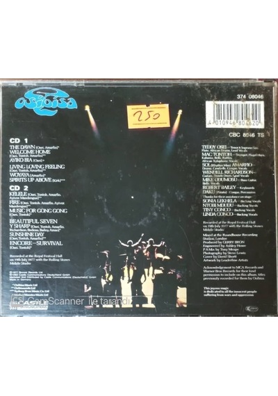 Plak Değildir Cd Dir Cd Osibisa Black Magic Night Double Cd