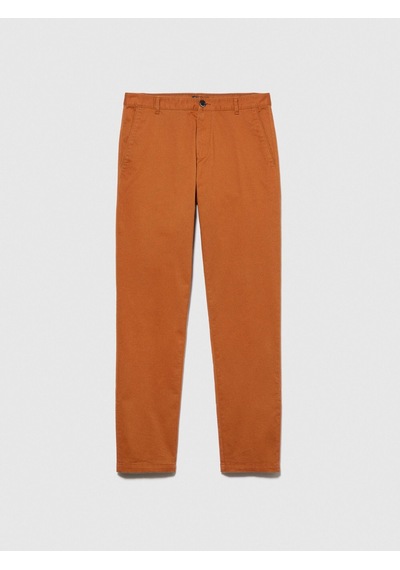 Sisley Slim Fit Vintage Efekt Chino Pantolon Erkek Kahverengi T-shirt - 323a4dm6sf02y Kahve