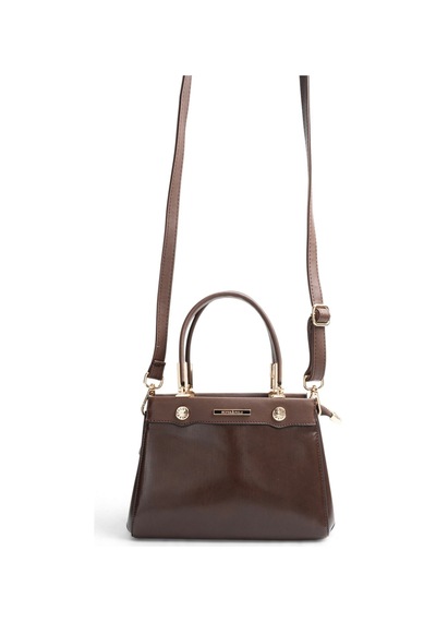Silver & Polo Silver Polo Kahve - Kahve Düz Cilt Kadın El Çantası Sp1292 Kahverengi