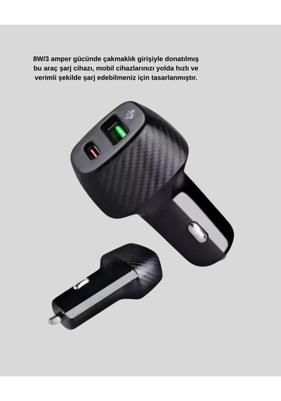 Lb Bluetooth Aux Çevirici Ve Pd Destekli Araç Şarj Cihazı 2 Li Set