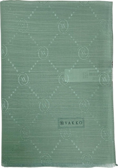 Vakko Pamuk İpek Şal - Monogram - Mint