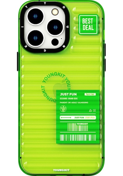 Apple Uyumlu iPhone 14 Pro Kılıf Şeffaf Renkli Tasarım Youngkit Fluorite Serisi