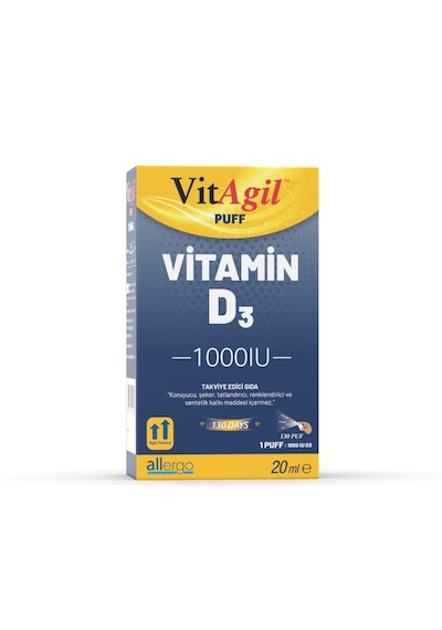 Vitagil Puff - Vitamin D3 1000 Iu - 20 Ml Sprey