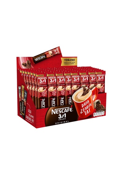 Nescafe 3'ü 1 Arada Kahve 56x17,5 G - Pratik Ve Lezzetli Çözüm 3'li Ekonomik Paket - 3 Adet Tarı Çekirdek Kahve