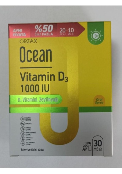 Ocean Vitamin D3 1000ıu 20ml+10ml