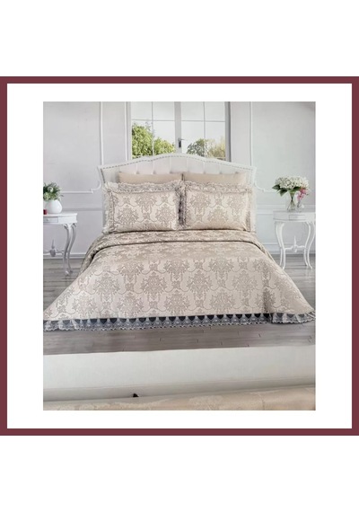 Storeşahin Şönil 3 Parça Çift Kişilik 255x265 Cm Lüx Yatak Örtüsü Seti Çeyizlik Yatak Takımı Shn0720 Çok Renkli