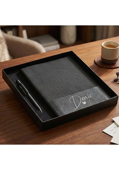 Bk Gift Kişiye Özel İsimli Defter Kalem Seti -9, Hediye Kutulu Premium Not Defteri Seti, Kurumsal Promosyon Seti Kobitmeyencom36375 Bk Gift