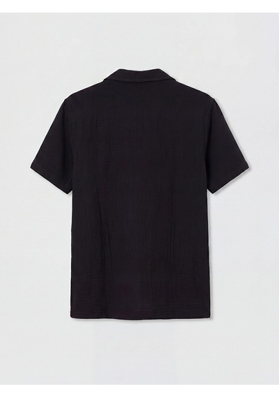 Lcw Vision Siyah Regular Fit Müslin Erkek Gömlek