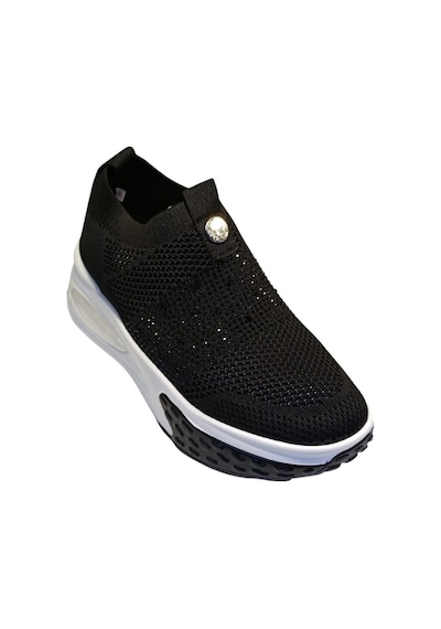 Guja 25y305-4 Kadın Taşlı Sneaker Ayakkabı Siyah Beyaz