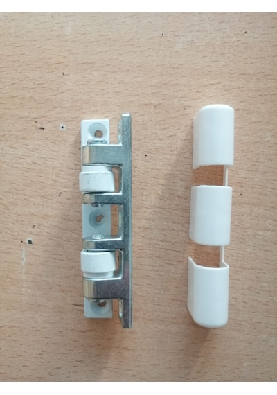 Pvc-pen Çelik Kapı Menteşesi Beyaz- 4 Adet