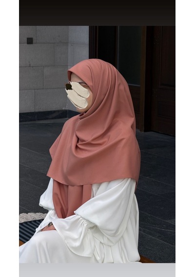Qalortex Scarf Pamuklu Organik Modal Eşarp-soğan Kabuğu