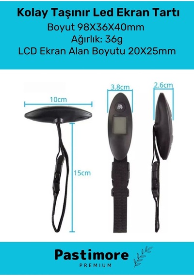 Seyahat Bavul Ağırlık Tartı Dijital Çok Amaçlı Taşınabilir Bagaj Tartısı Max 40 Kg