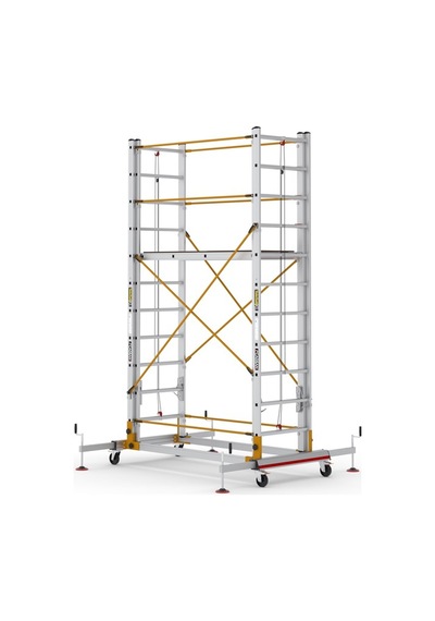 Çağsan 2x11 Basamaklı Telesafe Xl Fp - İki Parçalı Alüminyum İskele S006 Xl Fp