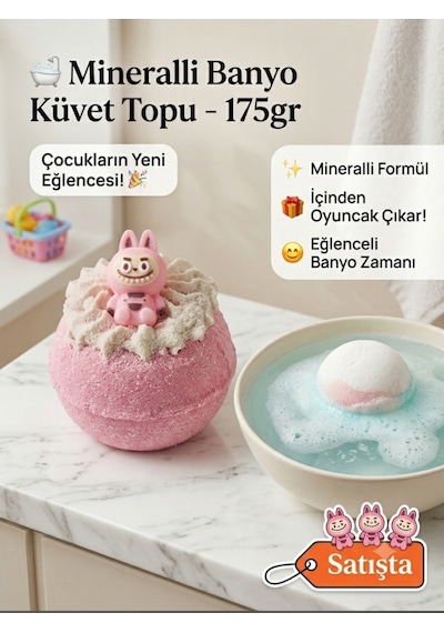 175gr Oyuncaklı Banyo Küvet Topu Mavi 1 Adet Gül - Lavanta