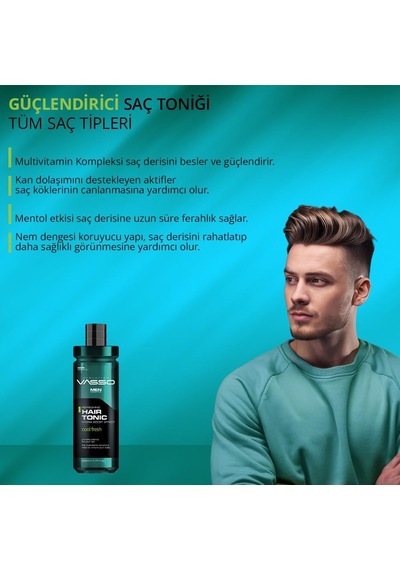 Saç Toniği Tüm Saç Tipleri İçin Besleyici Cool Fresh 260 Ml Diğer