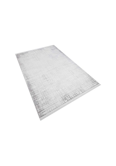 Geometrik Soyut Desenli Oskar Akrilik Makine Halısı Os04 Krem Gri-krem