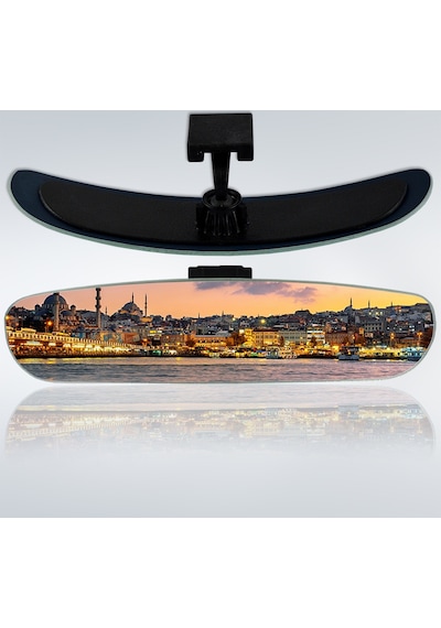 Ova-6 Dik-Eğik Kollu Universal Iç Dikiz Aynası 26X6 Cm