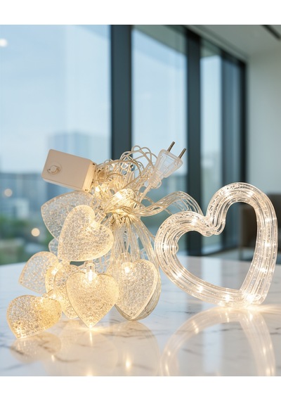 Led Kalp Neon Lamba Dekoratif Gece Işığı Uczzzkalpşeklindeled-4 Çok Renkli