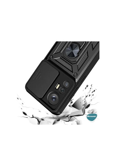 Xiaomi Mi 12t İçin Kılıf Impact Resistant Siyah Mi 12t İle Uyumlu Kılıf - Siyah