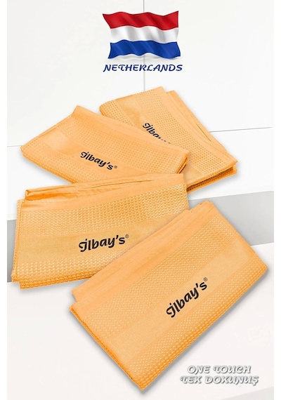 İlbay's Mikrofiber Temizlik Bezi Turuncu 4'lü