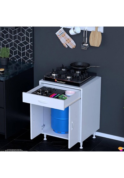 Set Altı Dolap Mutfak Dolabı Çok Amaçlı Dolap Tüp Dolabı Çekmeceli Beyaz