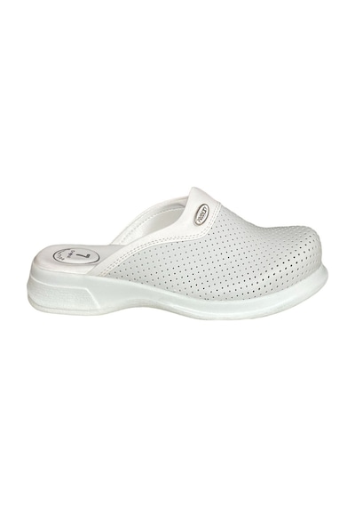 7 Noktalı Ortopedik Unisex Doktor-Aşçı Sabo Terlik Beyaz