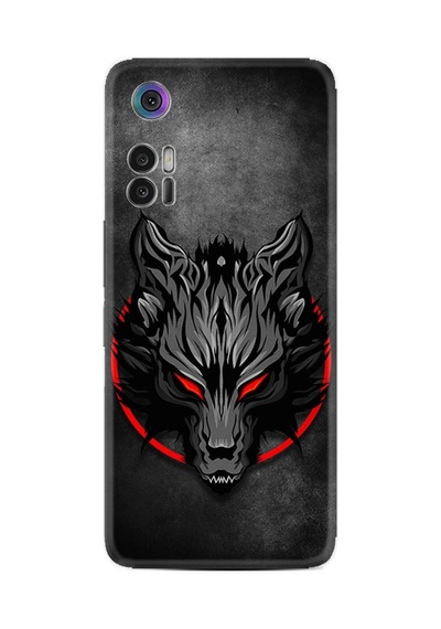 Tcl 30+ Plus Kılıf T676k Kılıf Resimli Desenli Silikon Platinium Series Dark Wolf 1813