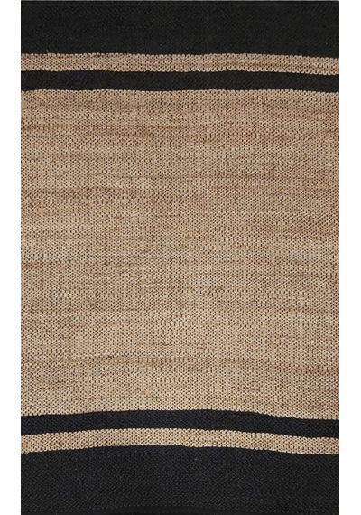 Eko Halı Echo Ech 07 Natural Black El Dokuma Naturel Jüt Hasır Halı - 170X240