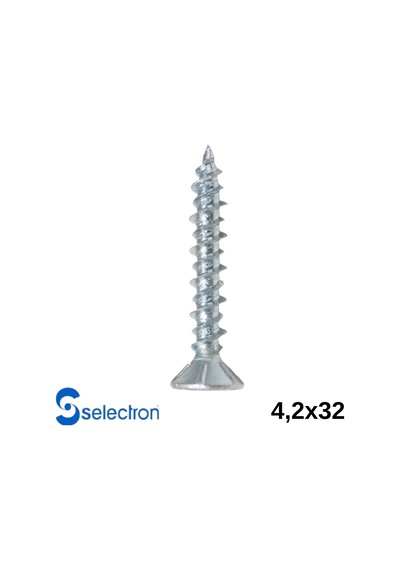 Selectron 4,2x32 Yıldız Havşa Başlı Seyrek Vida 1500 Ad. 4,2 X 32