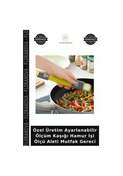 Özel Üretim Ayarlanabilir Ölçüm Kaşığı Hamur İşi Ölçü Aleti Mutfak Gereci Çok Renkli