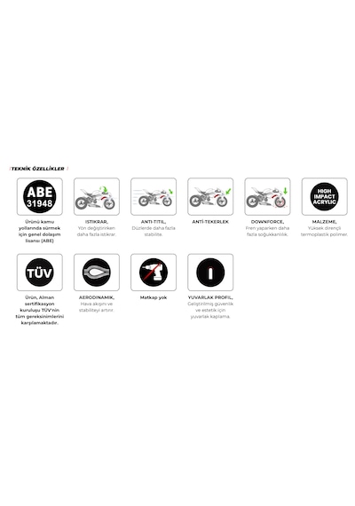 Kawasaki Ninja 400 2018-2024 Puig Kanat Set Siyah