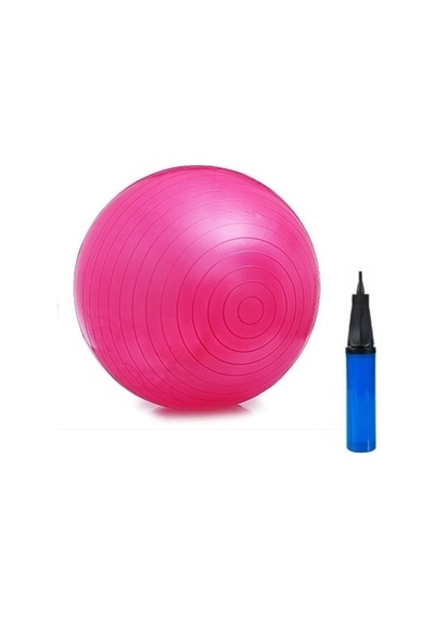 Ayla Stand Pembe Pilates Topu, 65 Cm, Pompa Hediyeli