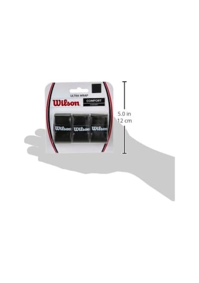 Wilson Unisex Sap Bandı Ultra Wrap Overgrip Siyah, 3 Adet, Wrz403000 Çok Renkli