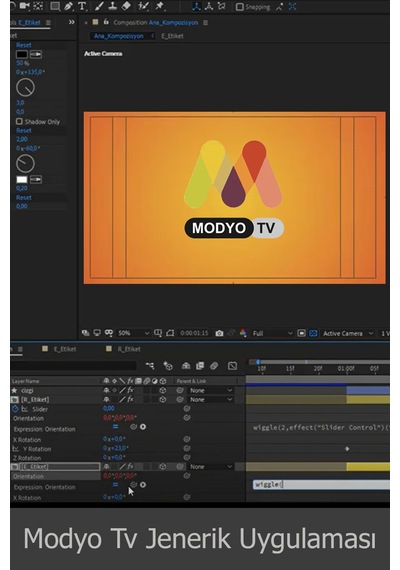 After Effects Reklam ve Jenerik Uygulama Video Eğitim Seti